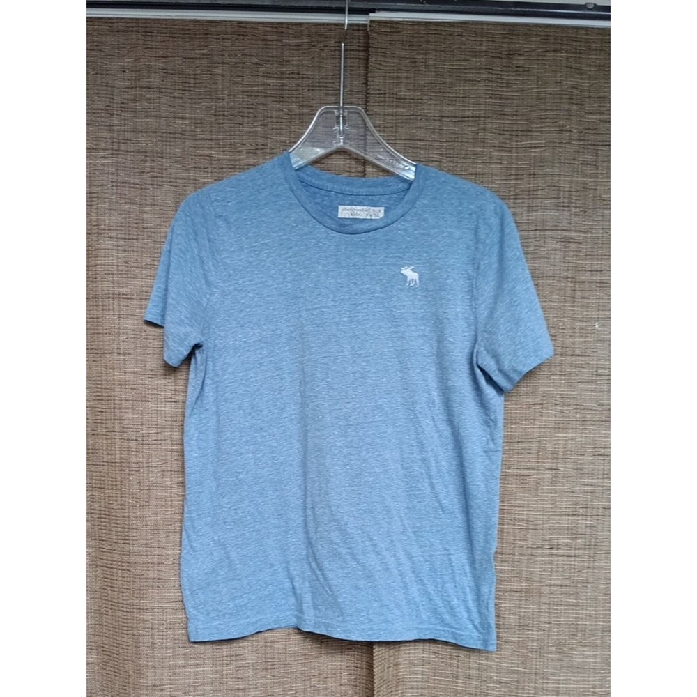 Abercrombie & Fitch Kids Boy's  Heather Sky Blue Crew Tee Size 15